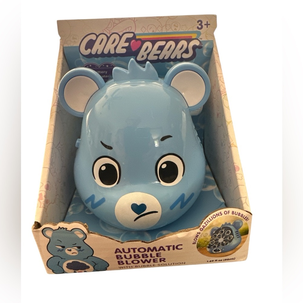 NWT Care Bears Blue Automatic Bubble Blower